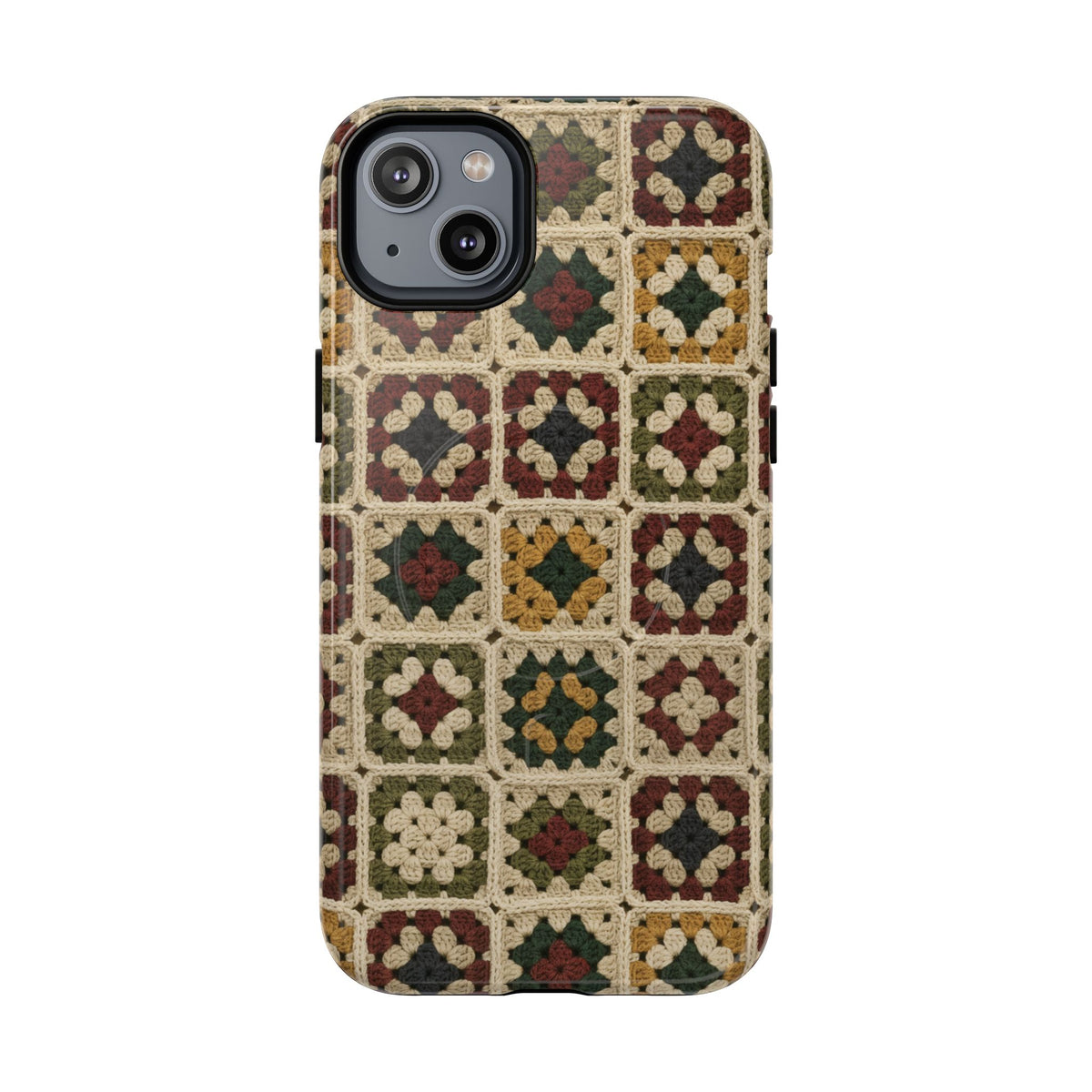 Christmas Granny Square Magnetic Case
