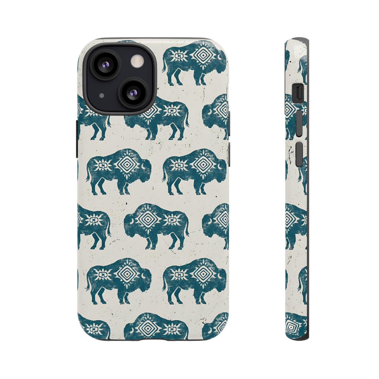 Teal Aztec Buffalo Tough Case