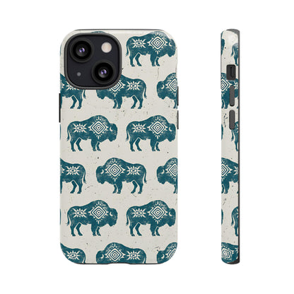 Teal Aztec Buffalo Tough Case