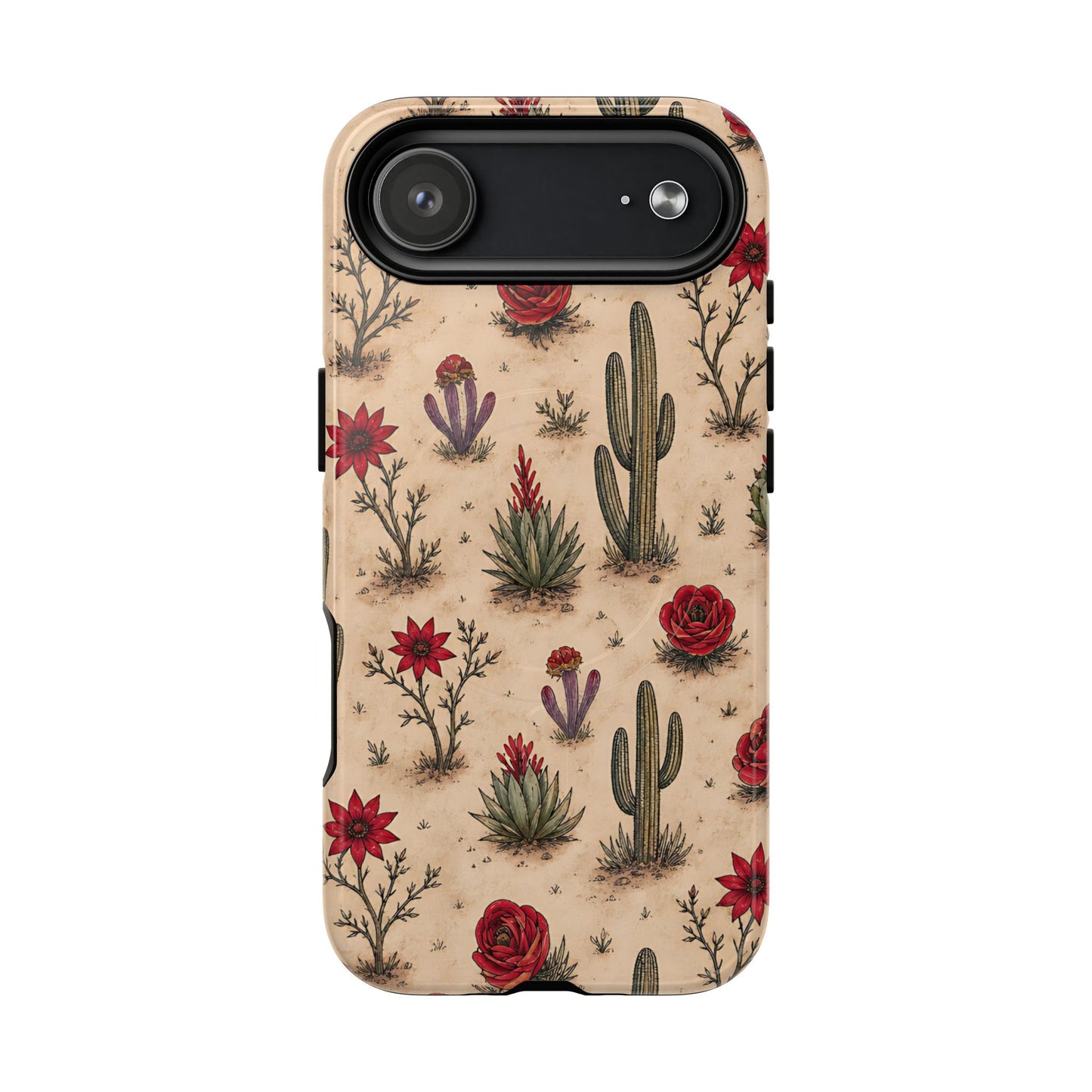 Red Bloom Desert Magnetic Case