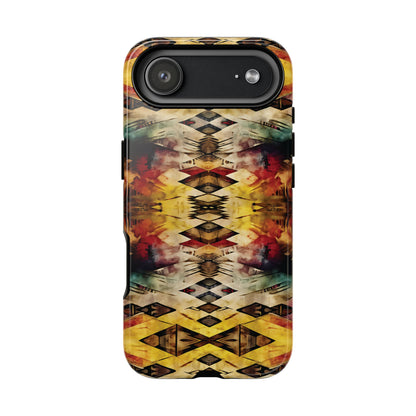 Aztec Grunge Tough Phone Case