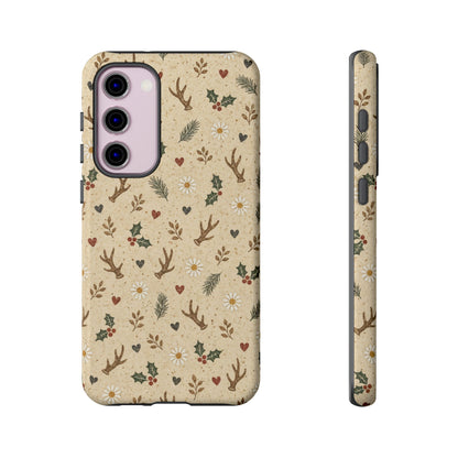 Antler Daisies Christmas Tough Case
