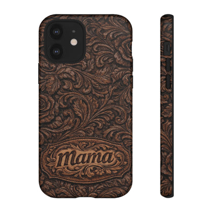 Carved Floral Mama Tough Case
