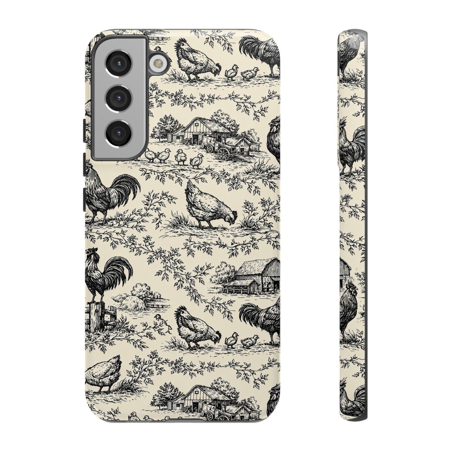 Toile Chickens Tough Case