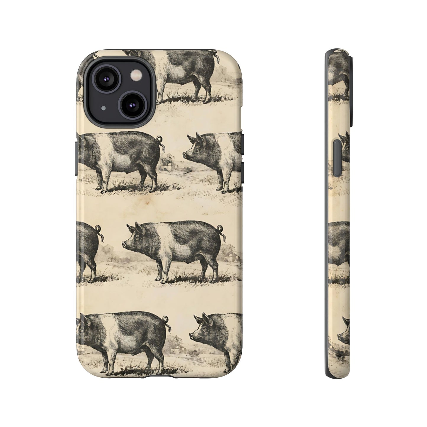 Vintage Pigs Tough Case