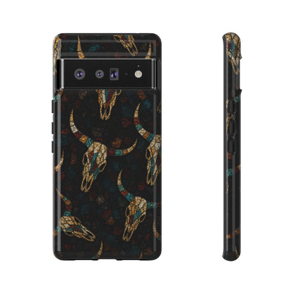 Stained Bull Skull Tough Case