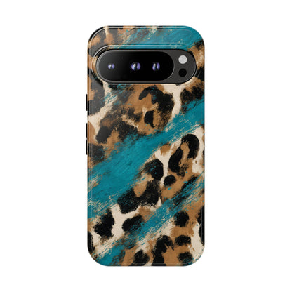 Turquoise Leopard Tough Case