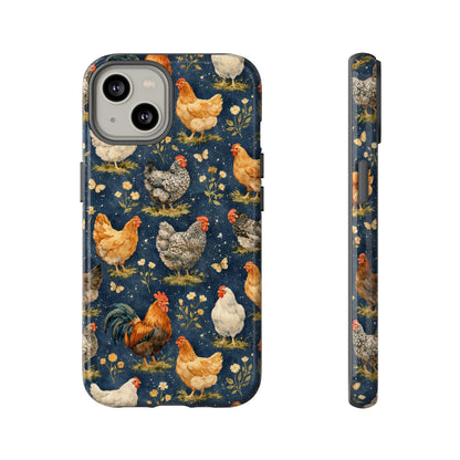 Indigo Chickens Tough Case