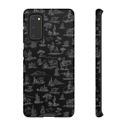 Midnight Toile Tough Case