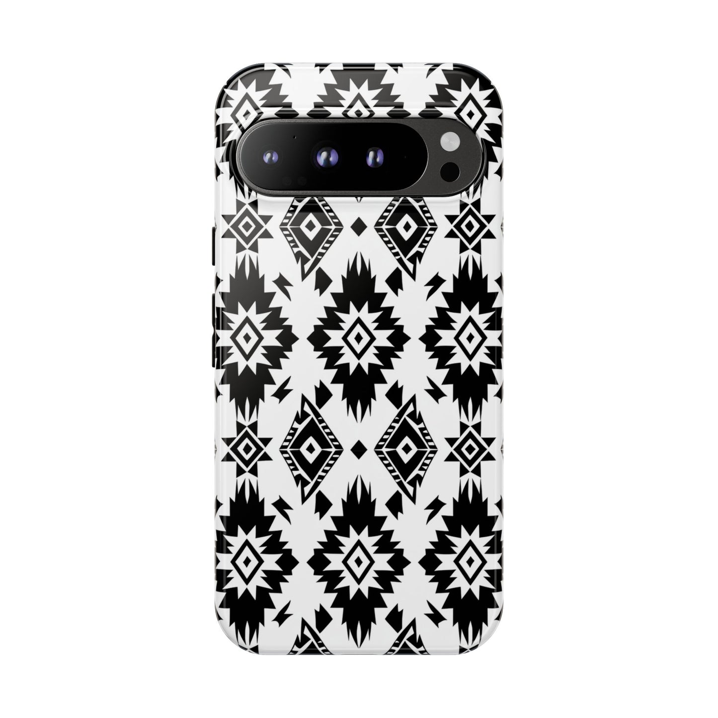 Black White Aztec Tough Phone Case