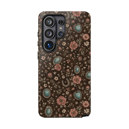 Turquoise Roses Tough Case