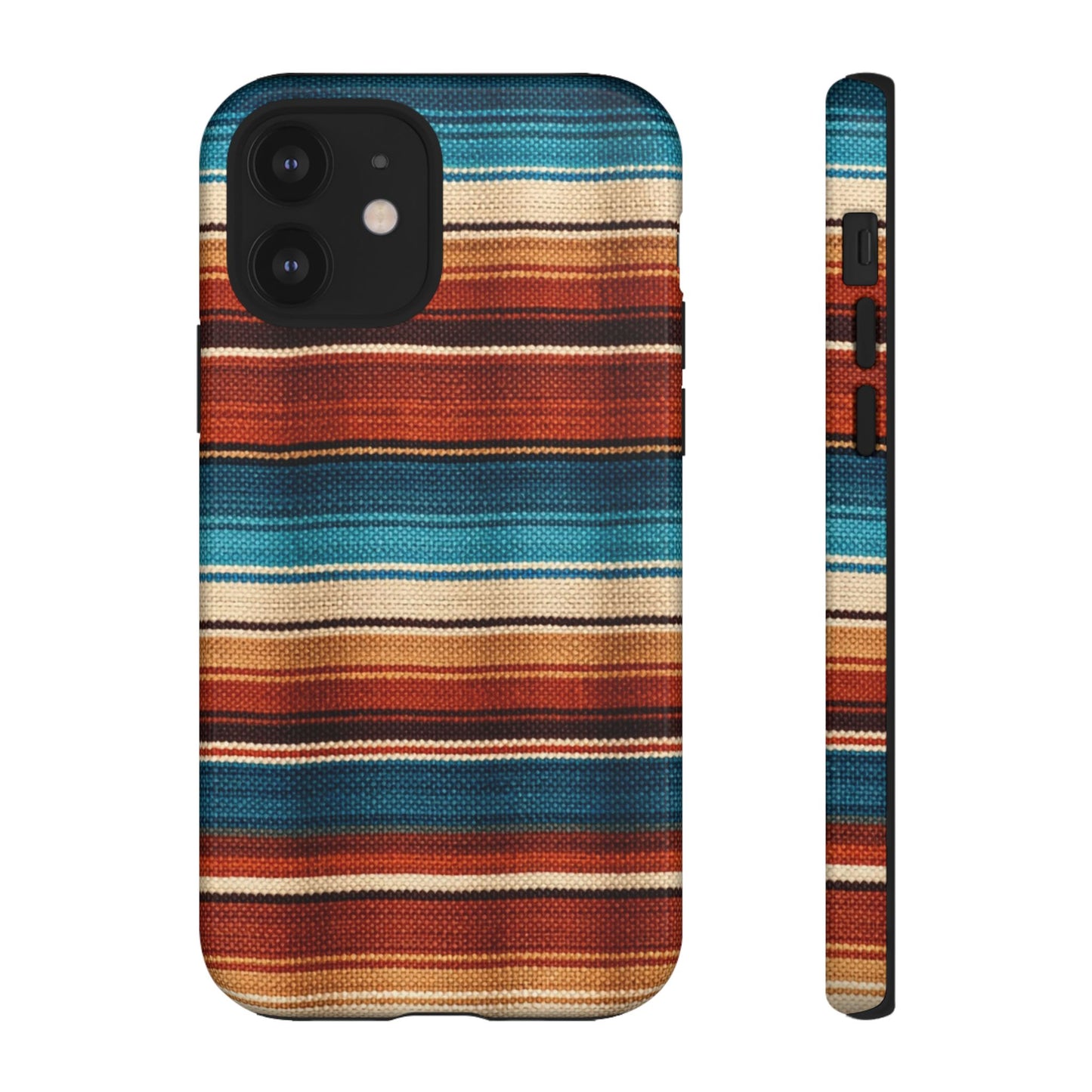Turquoise + Orange Serape Tough Case