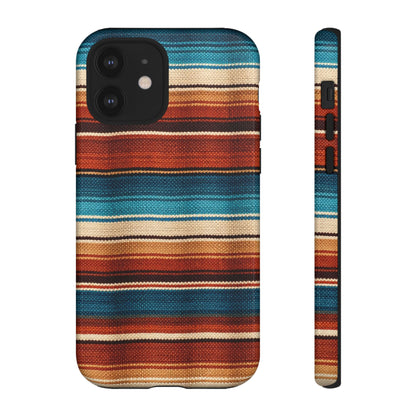 Turquoise + Orange Serape Tough Case