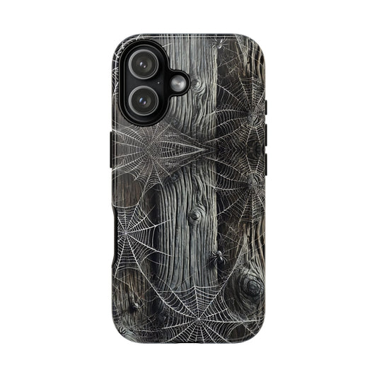Spiderwebs Barnwood Tough Phone Case