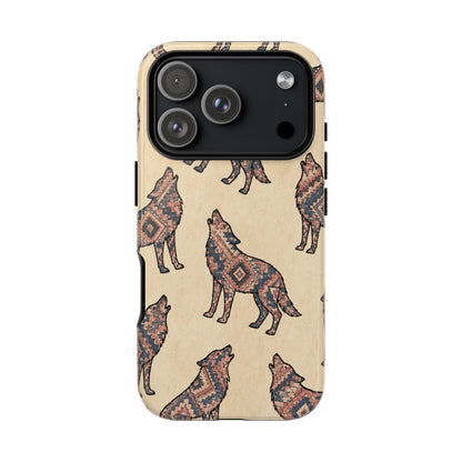Rose Aztec Wolf Tough Case