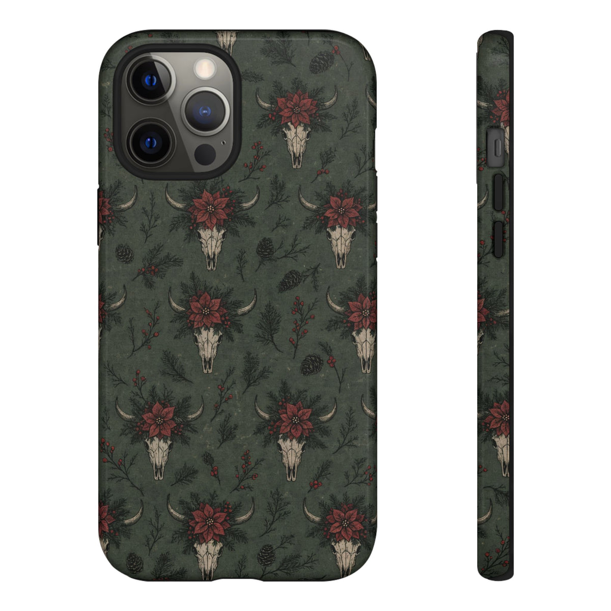 Inked Christmas Skull Tough Case