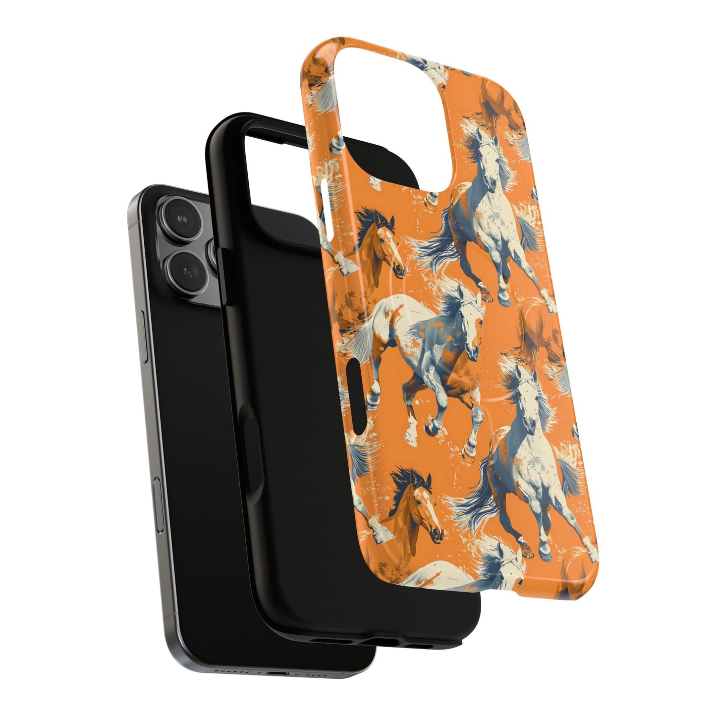 Orange Horses Magnetic Case