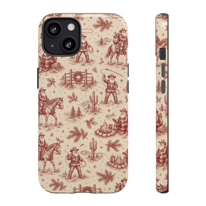 Cowboy Santa Toile Tough Case
