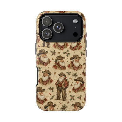 Cowboy Santa Portraits Tough Case