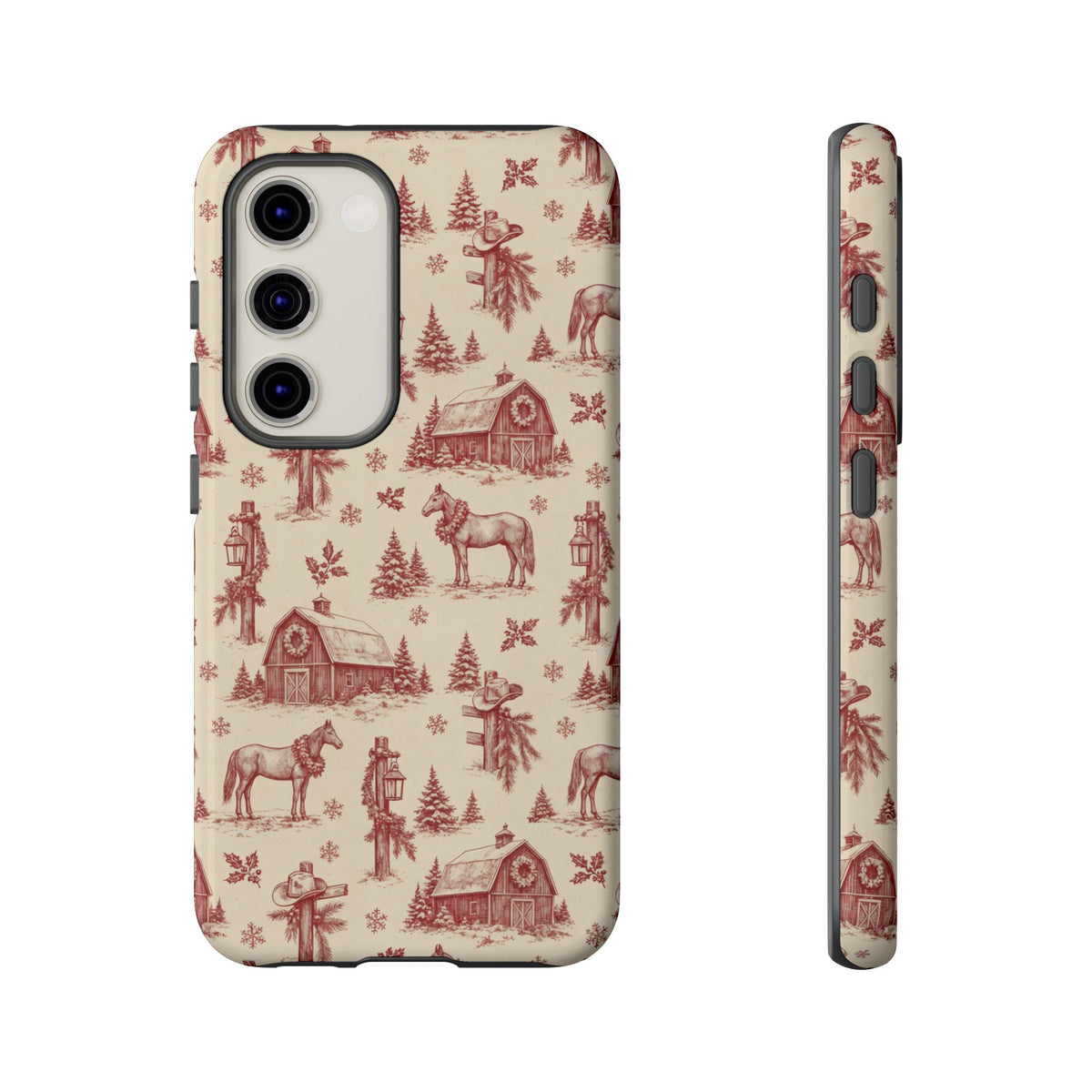 Christmas Toile Tough Case