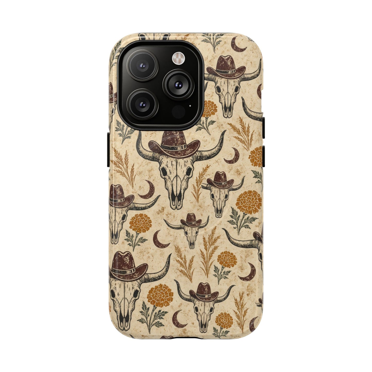 Marigold Skull Magnetic Case