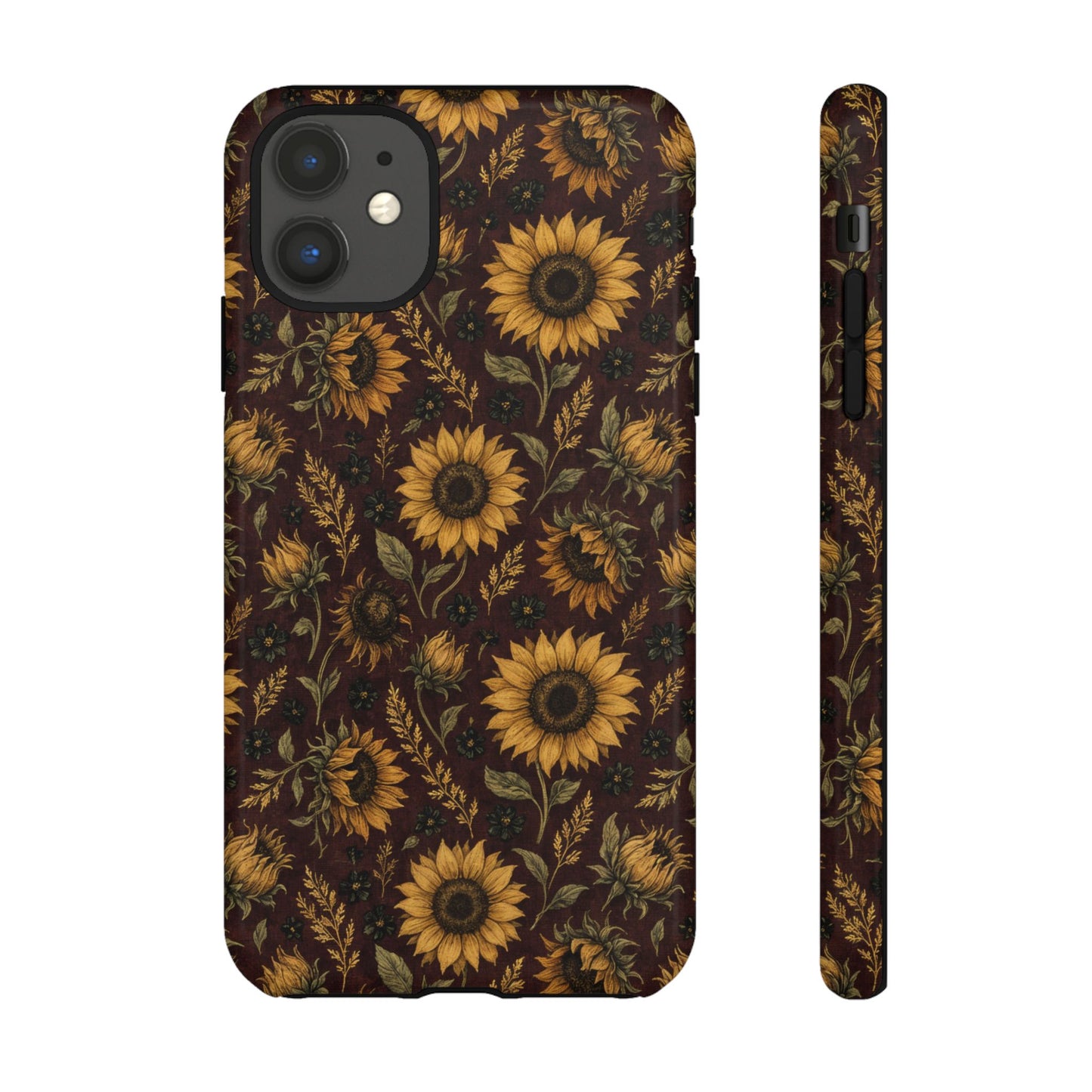 Burgundy Sunflowers Tough Case