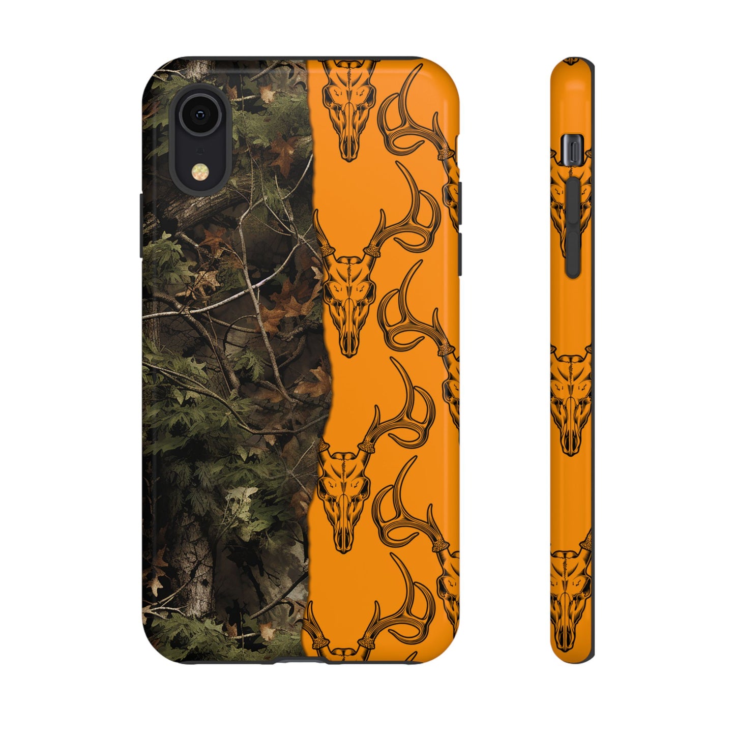 Camo Deer Skulls Orange Tough Case