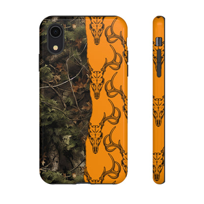 Camo Deer Skulls Orange Tough Case
