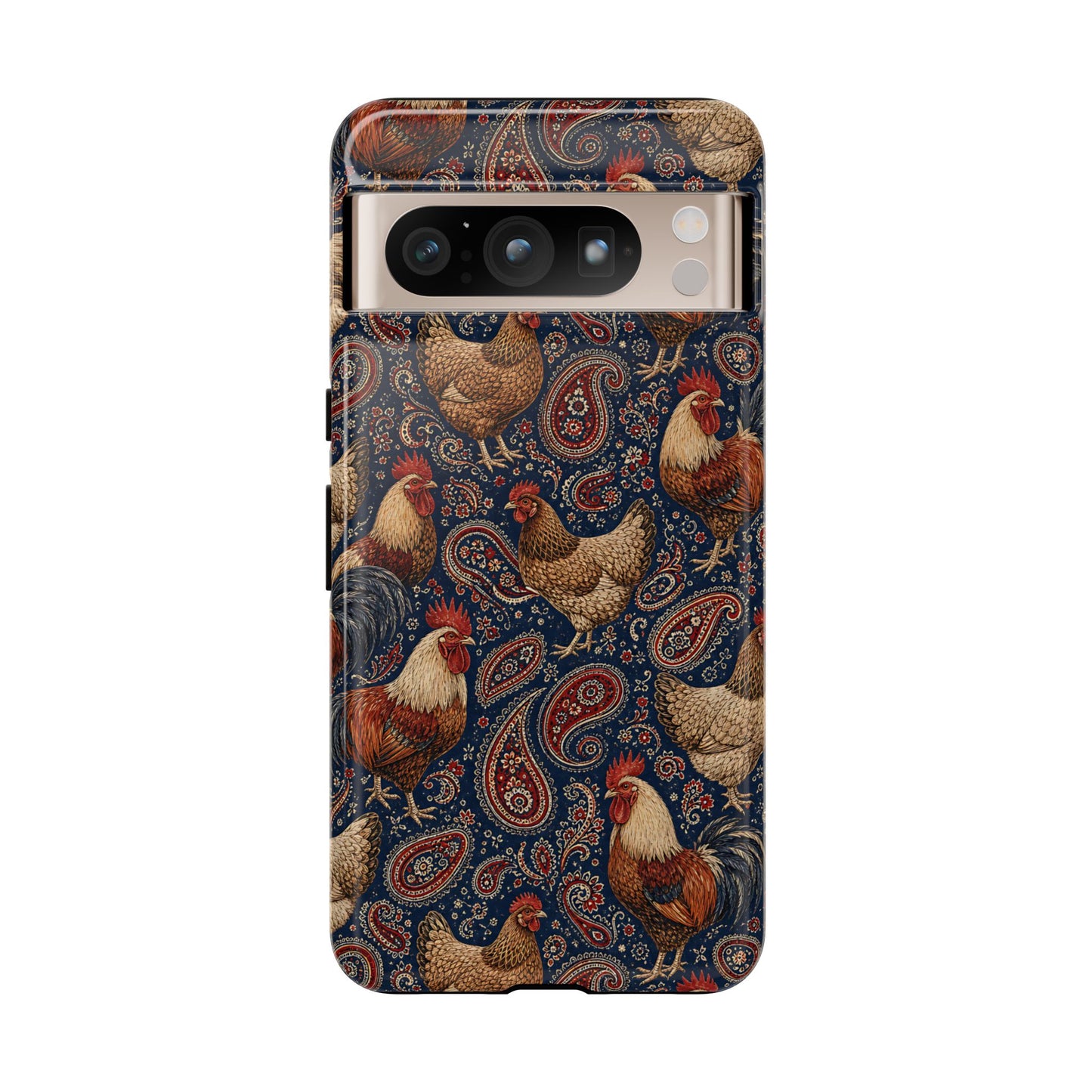Patriotic Paisley Chickens Tough Case