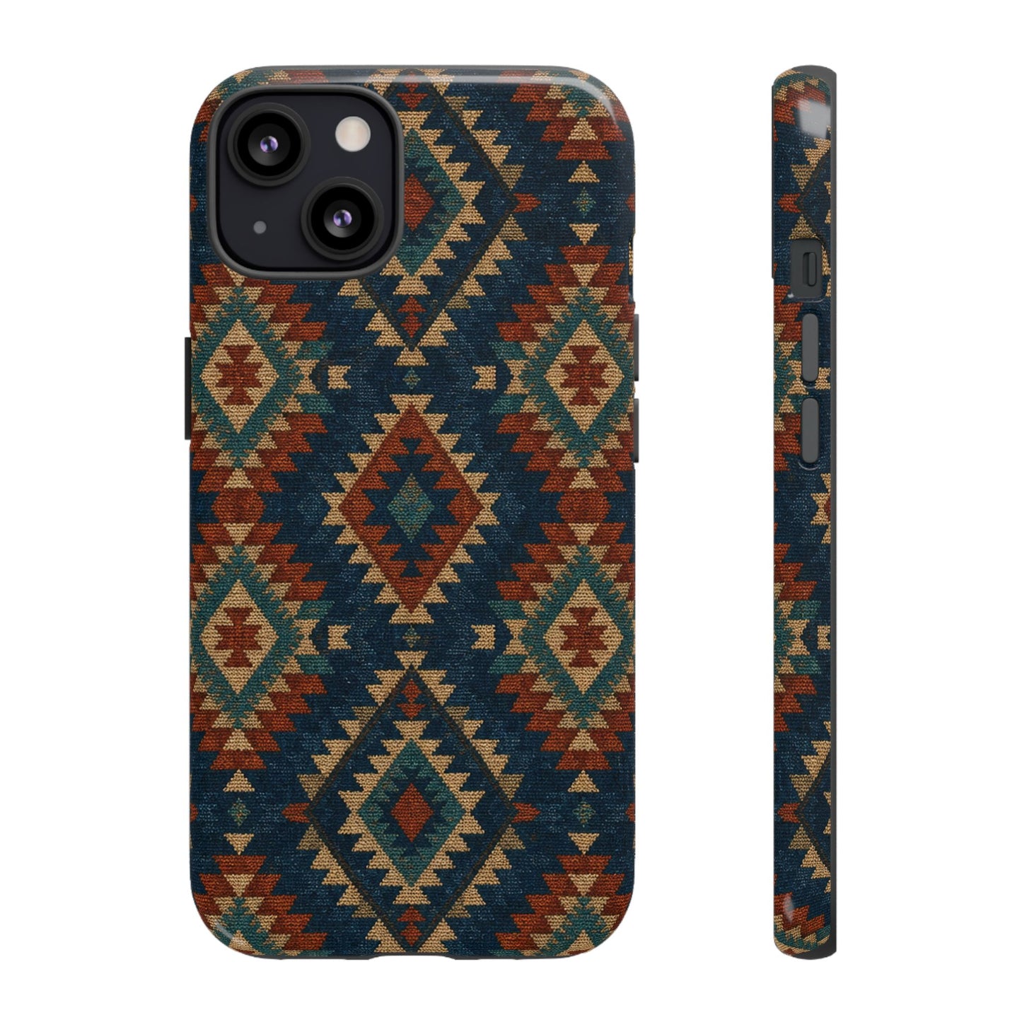 Navy Aztec Tough Case