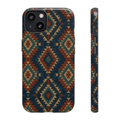 Navy Aztec Tough Case