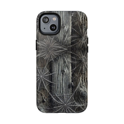Spiderwebs Barnwood Magnetic Case