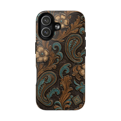 Tooled Paisley Magnetic Case