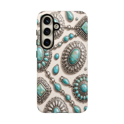 Turquoise Silver Concho Tough Case