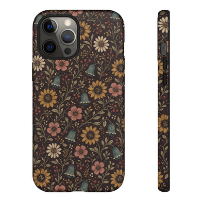 Plum Folk Floral Tough Case