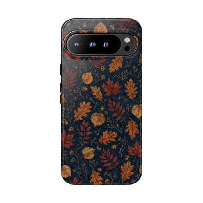 Navy Oak Leaf Tough Case