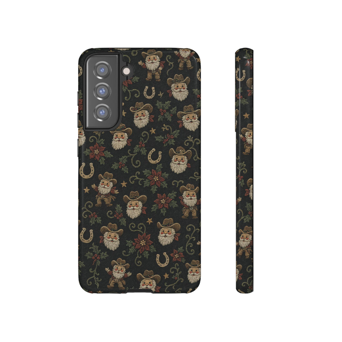 Stitched Cowboy Santa Tough Case