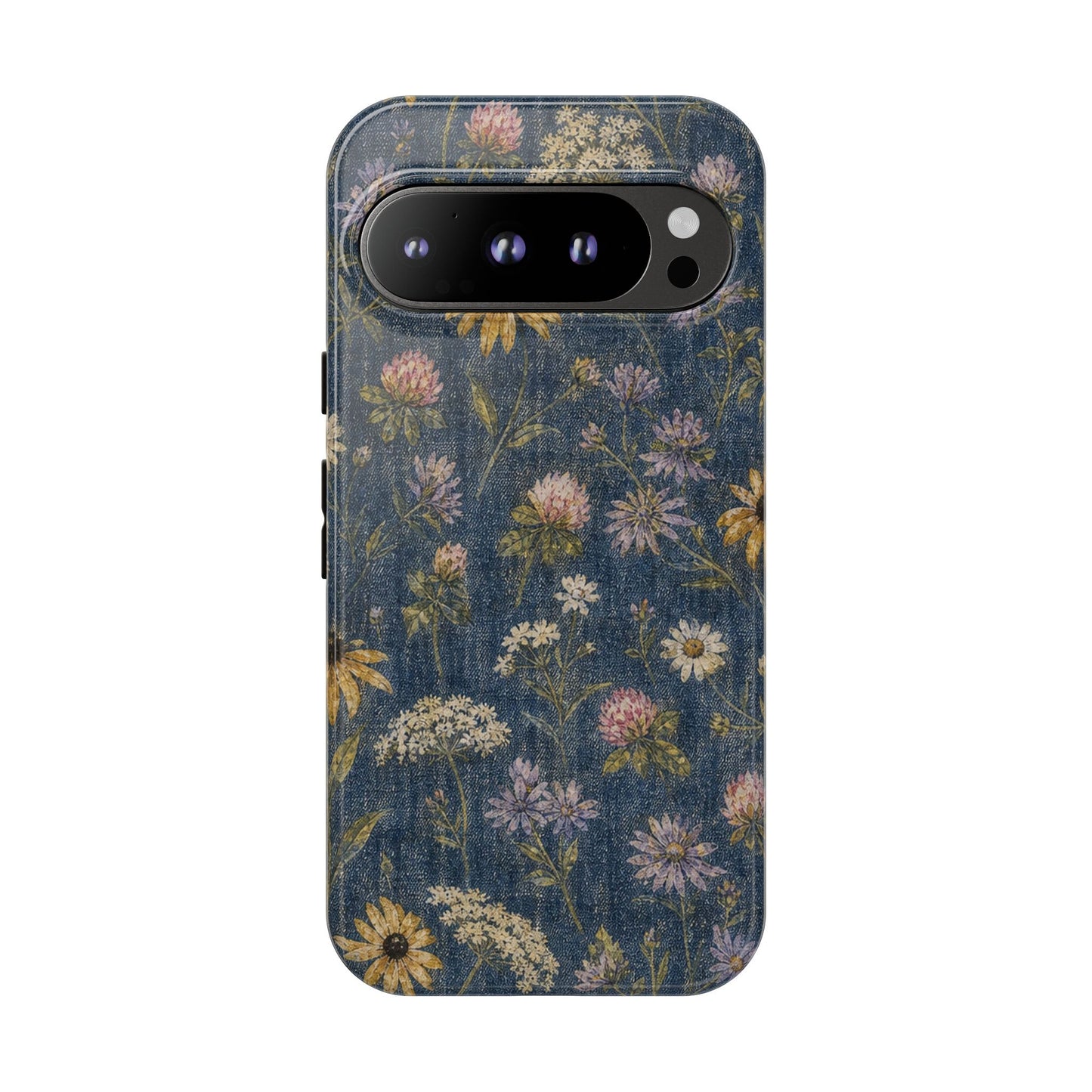 Denim Florals Tough Case