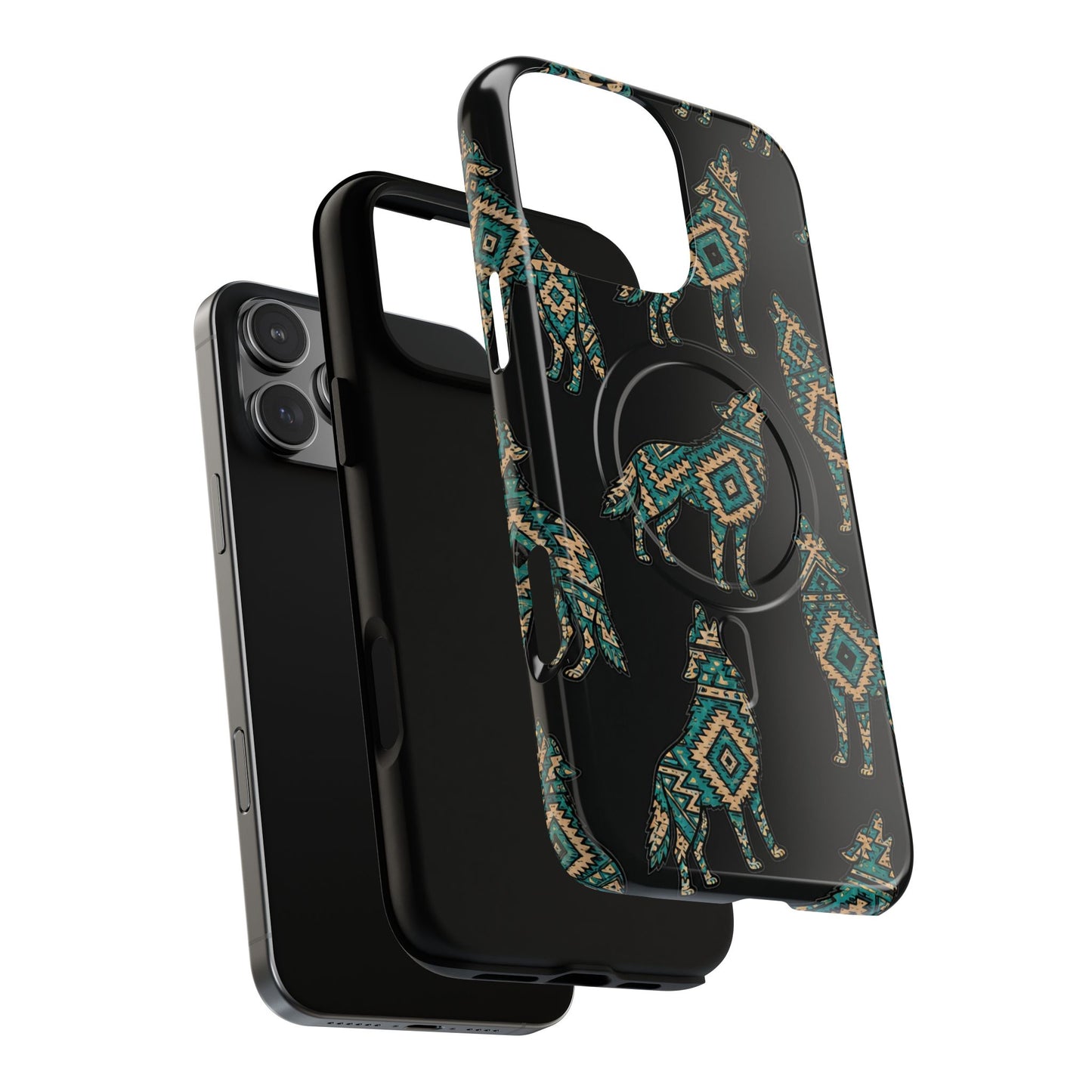Turquoise Wolf Magnetic Case
