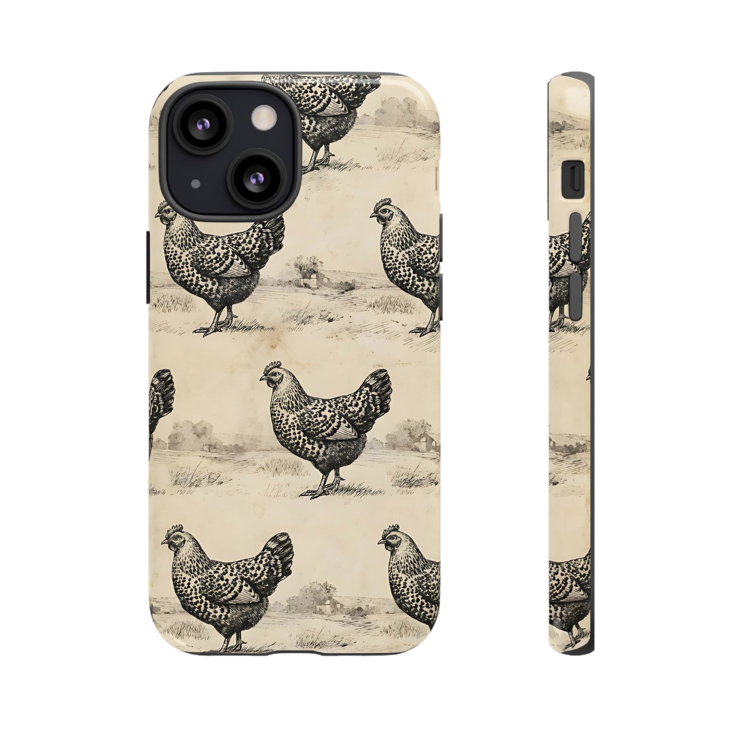 Vintage Chickens Tough Case
