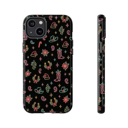 Neon Holiday Doodles Tough Case
