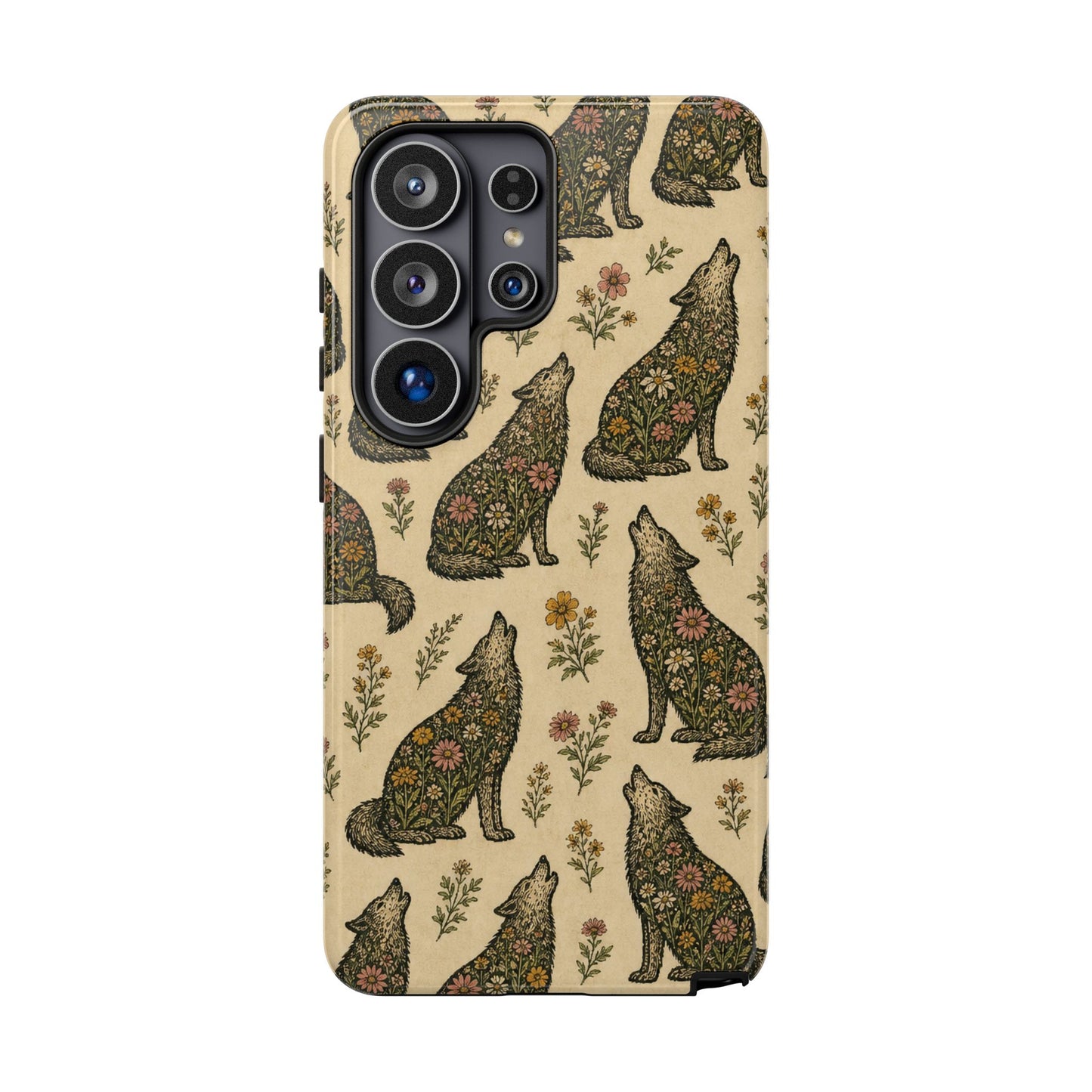 Floral Wolf Tough Case