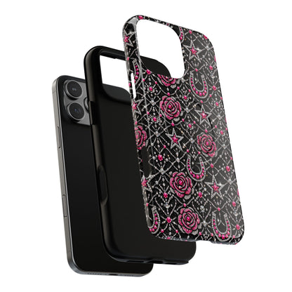 Rhinestone Rose Magnetic Case