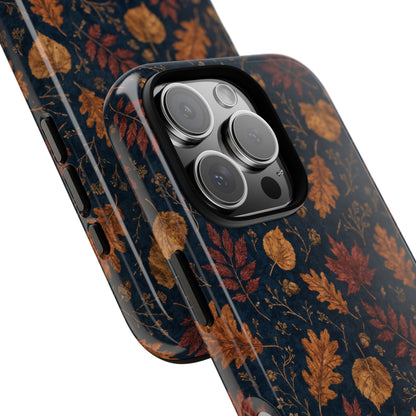 Navy Oak Leaf Tough Case