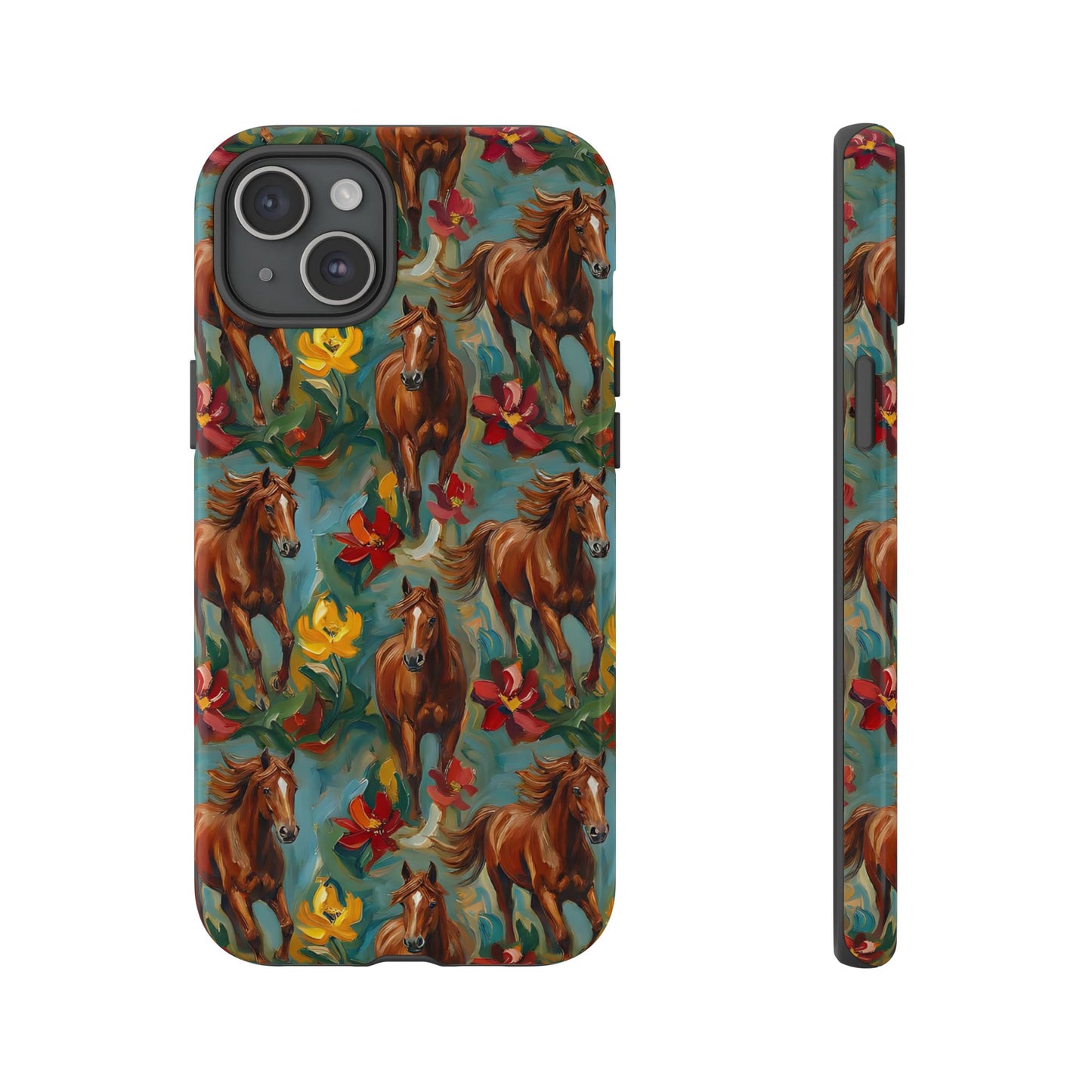 Oil Painted Horses Tough Case