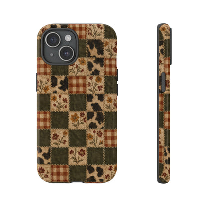 Autumn Plaid Patchwork Tough Case