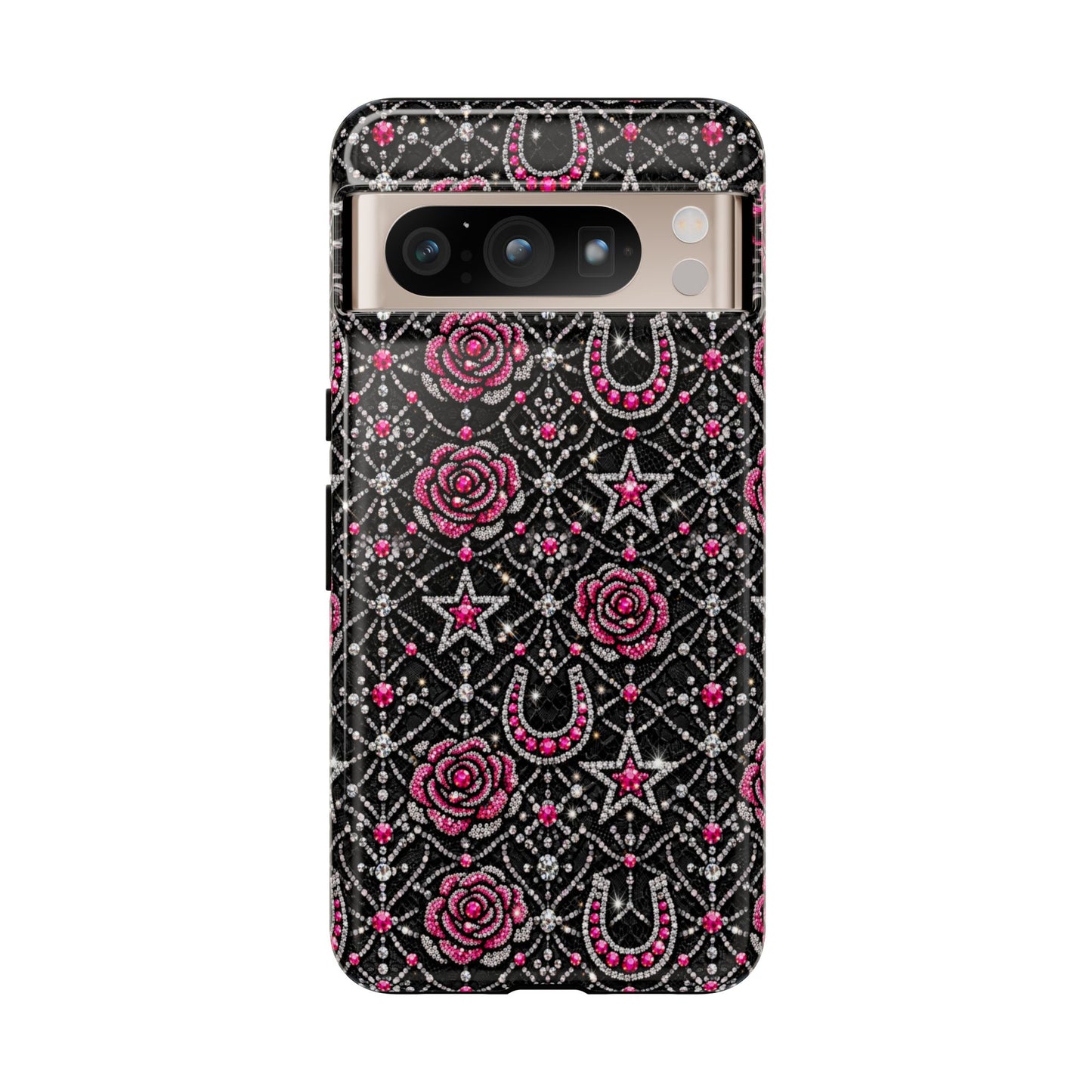 Rhinestone Rose Tough Case