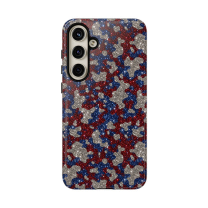 USA Cowhide Glitter Tough Case