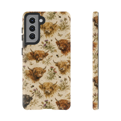 Cottage Core Highland Cows Tough Case