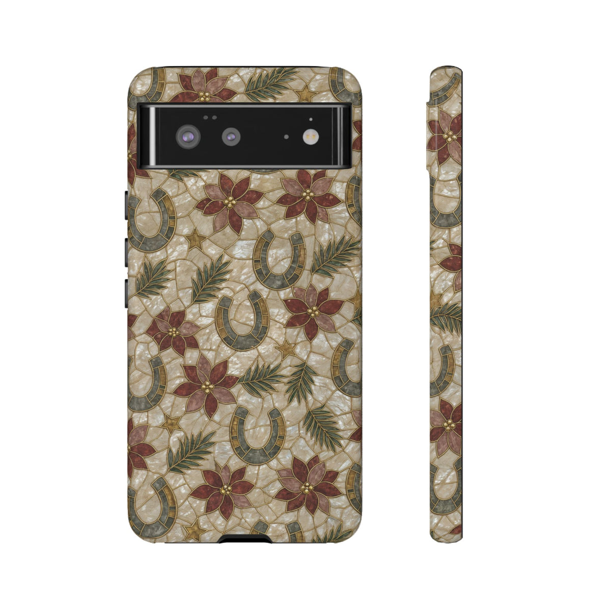 Pearl Horseshoe Poinsettia Tough Case